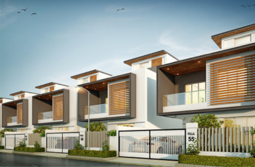 An architect's impression of Gated community Villas in Chennai